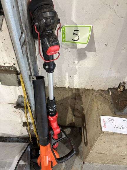 Black & Decker blower with charger, craftsman weedeater