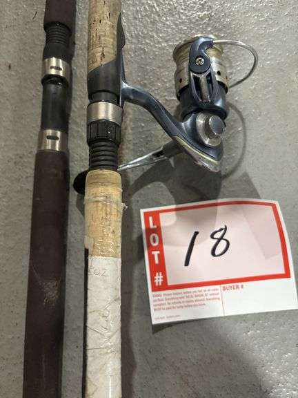 Fishing rod and reel and extra rod