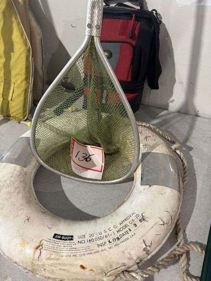 Fishnet, toss ring, and bag