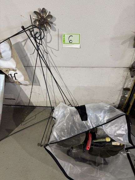 Gardening tools, yard flag stands