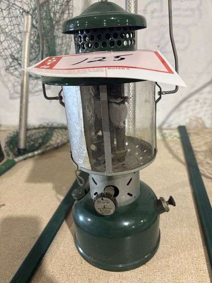 Fish net and Coleman lantern