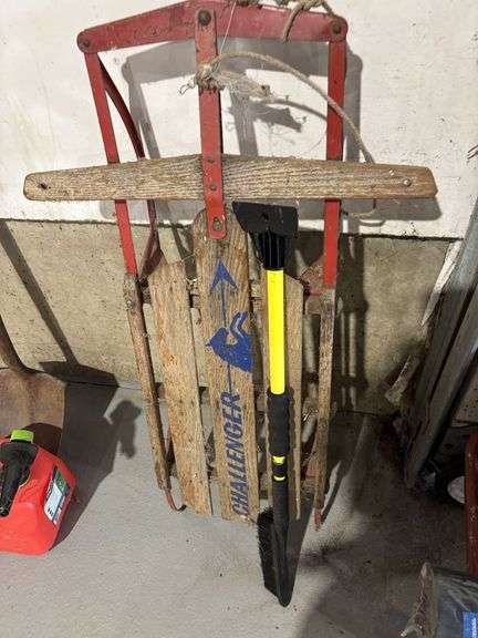 Challenger sled and window scraper