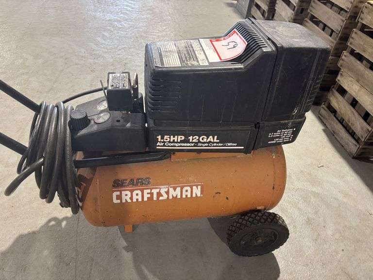 Craftsman 1.5 hp 12 gallon air compressor