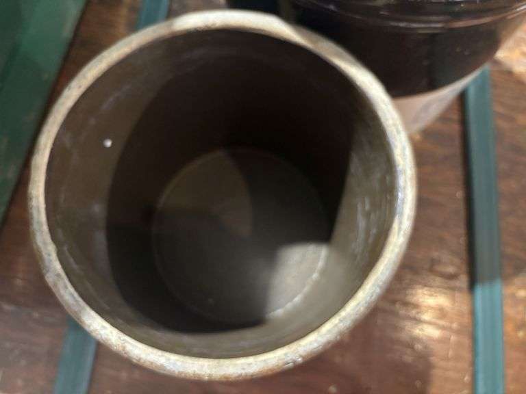 2 - crocks, one has small chip