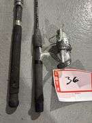Fishing rod and reel and extra rod