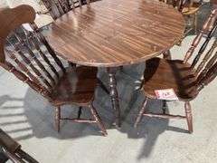 Table and four chairs, 42” x 29.5”