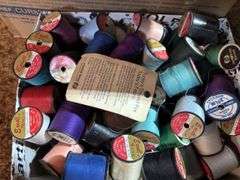 Spools with thread and patterns