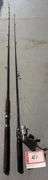Fishing rod and reel and extra rod