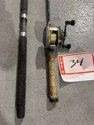 Fishing rod and reel and extra rod