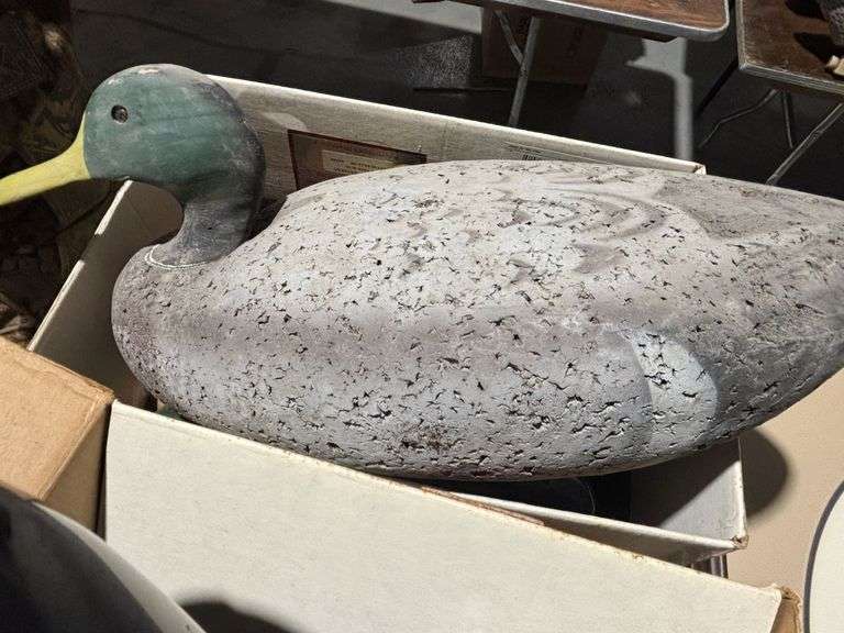 Darth Vader helmet, duck decoy, planters