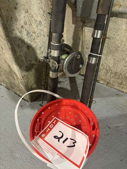 Fishing pole and minnow bucket