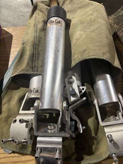 Fishing pole holders and camo burlap