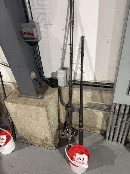 Fishing pole and minnow bucket