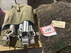 Fishing pole holders and camo burlap