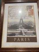American flag picture and Eiffel Tower picture