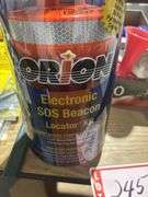 Electronic SOS, beacon, socket set, air horn, and clips