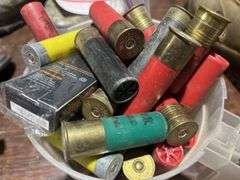 Shotgun shells and colt 45 shelves
