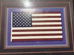 American flag picture and Eiffel Tower picture