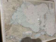 West End of Lake Erie framed map