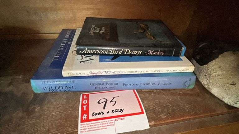 3 – books and Duck decoy