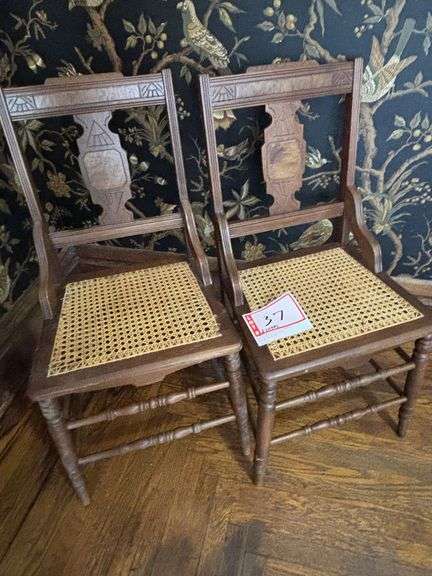 2 – Caned chairs
