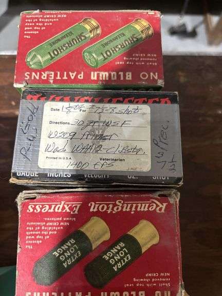 Shotgun shells, and bullets