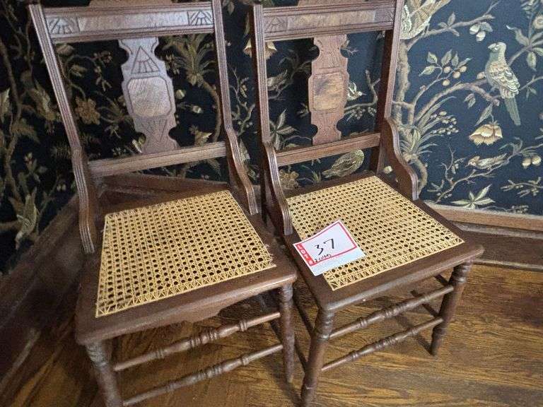 2 – Caned chairs