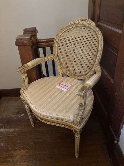 Armchair with Caned back