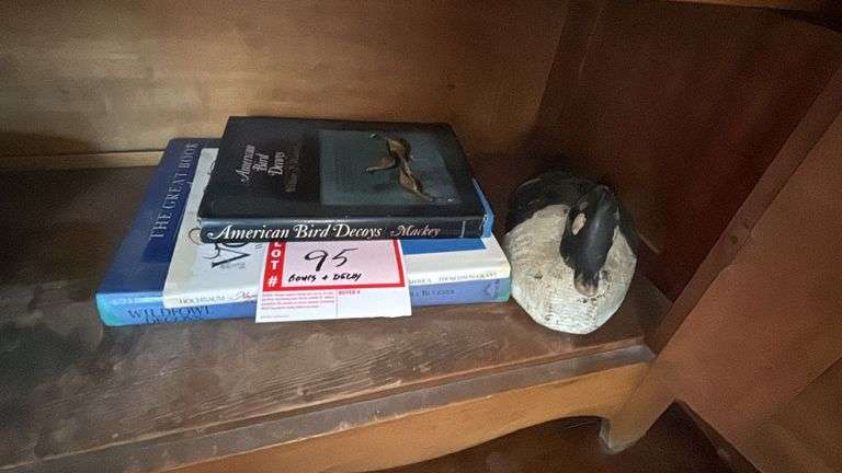 3 – books and Duck decoy