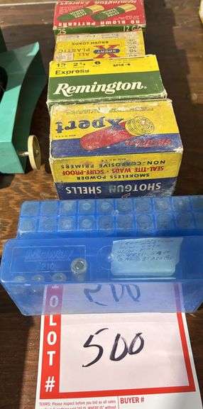 Shotgun shells, and bullets