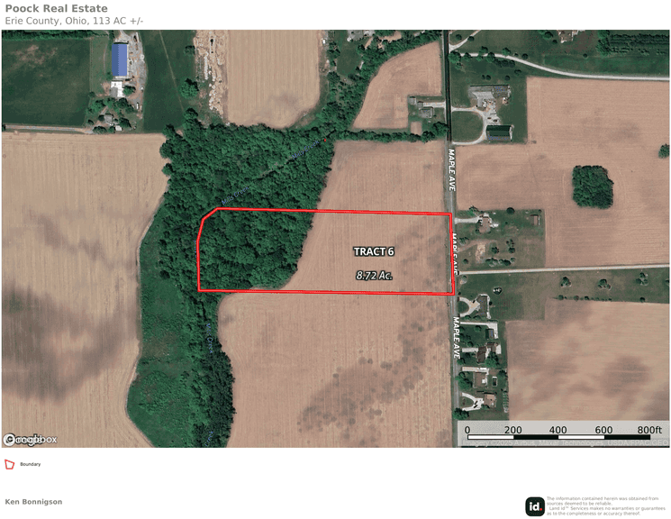 Tract 6 – 8.72 Acres – Maple Ave. Frontage