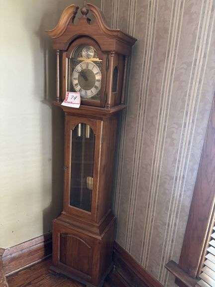 Grandfather clock, 19 x 12 x 78”