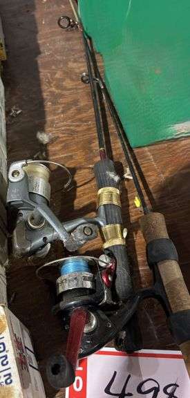 2 fishing rods and reels