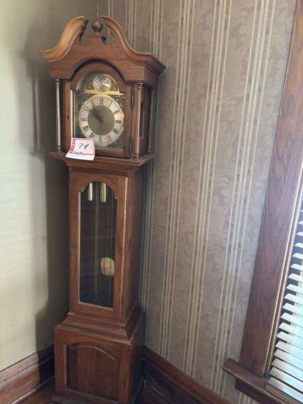 Grandfather clock, 19 x 12 x 78”