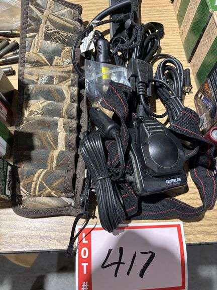 Lights and adapters, shotgun shell belt