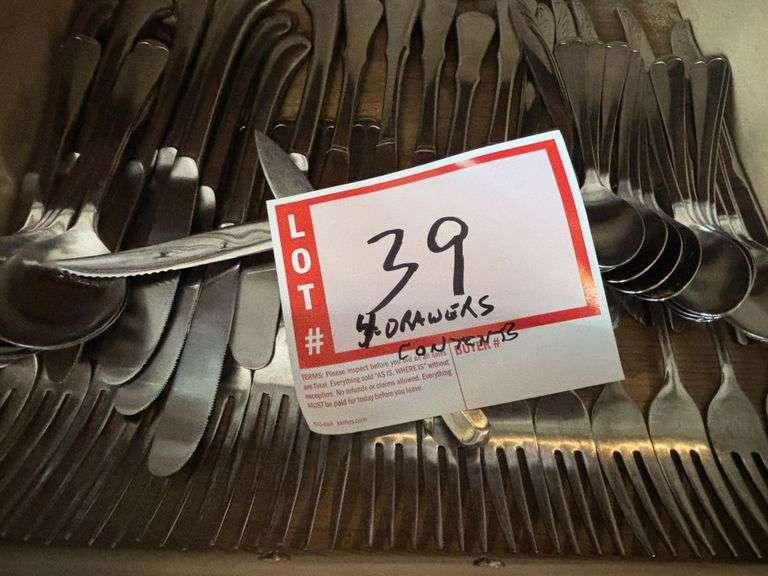 4 - drawers of silverware and other utensils