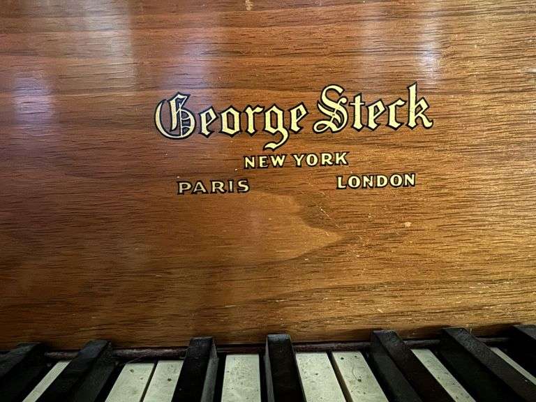 Baby Grand, piano and stool, George Steck