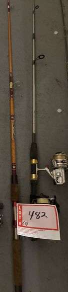 2 – fishing poles with reels