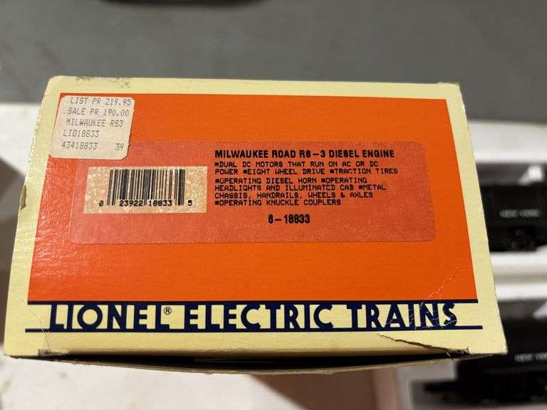 Milwaukee Road R 8–3 diesel engine Lionel train - Bonnigson & Associates