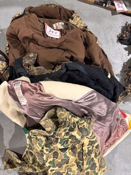 Extra large camouflage coats, and wool coat