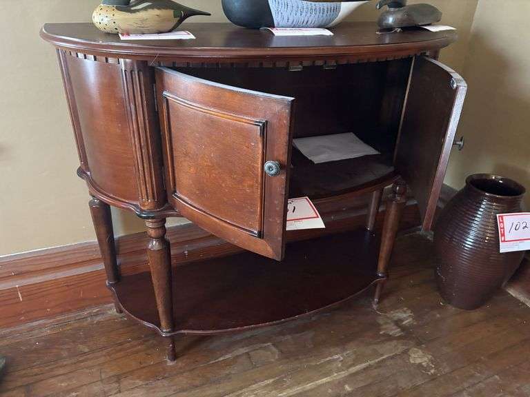 Hall cabinet, 38 x 15 x 32”