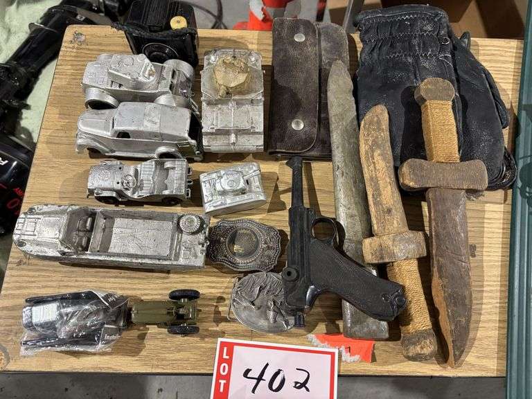 Military, plastic and metal toys, assorted toys