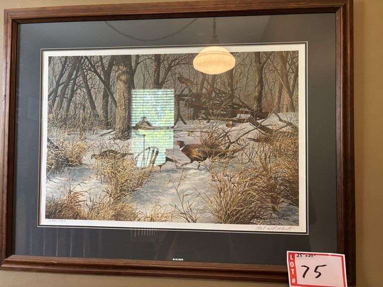 Pheasant print, 35 x 27”
