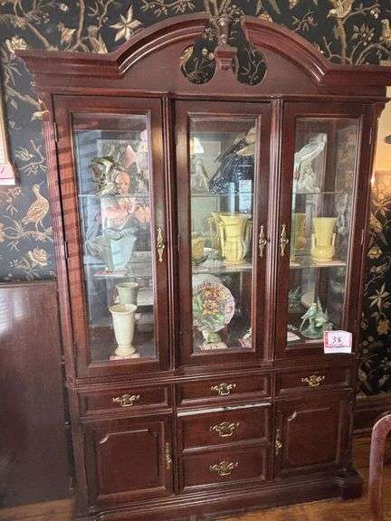 Cabinet but not contents, 54 x 16.5 x 84”