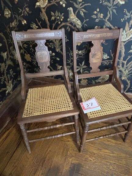 2 – Caned chairs