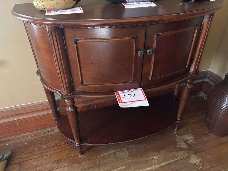 Hall cabinet, 38 x 15 x 32”