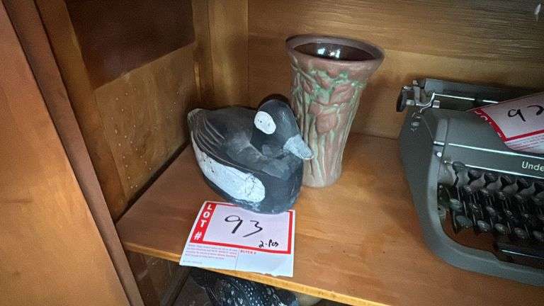 Decoy and vase