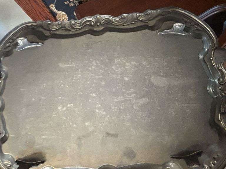 Silver plate tea set