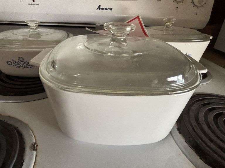 3 - Corning-Ware dishes