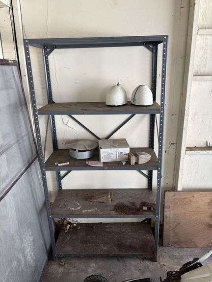 Metal shelving, 36 x 15 x 71”
